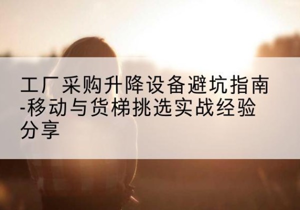 金山区移动式升降机怎么选-工厂采购升降设备避坑指南-移动与货梯挑选实战经验分享