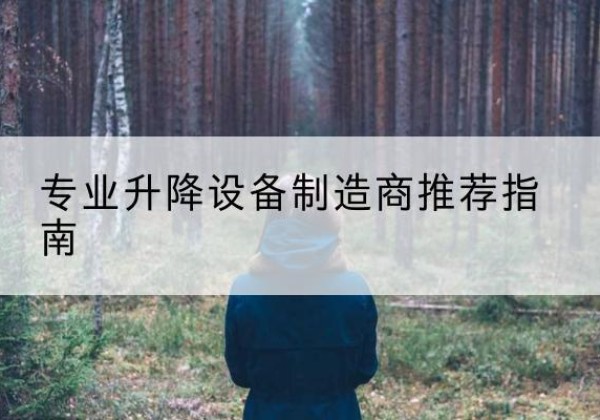 金山区电动剪叉升降平台厂家-专业升降设备制造商推荐指南